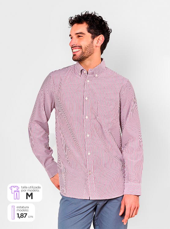 CAMISA MANGA LARGA HOMBRE KENNETH STEVENS - 1