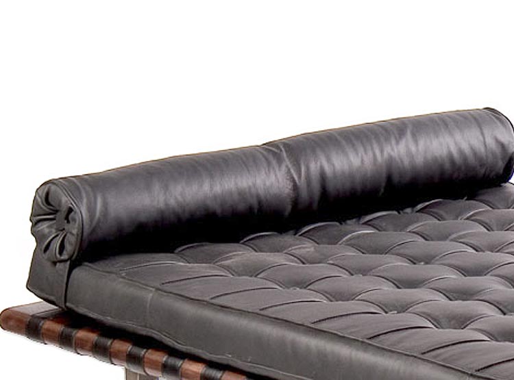 SOFÁ CHAISE RIPLEY HOME LONGUE BARCELONA ACERO CUERO NEGRO - 2