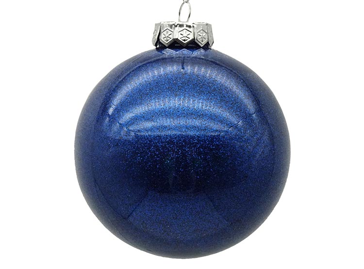 ADORNO NAVIDEÑO RIPLEY HOME ESFERA GLITTER AZUL - 1