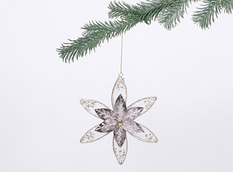 ADORNO NAVIDEÑO RIPLEY HOME FLOR CHAMP - 1