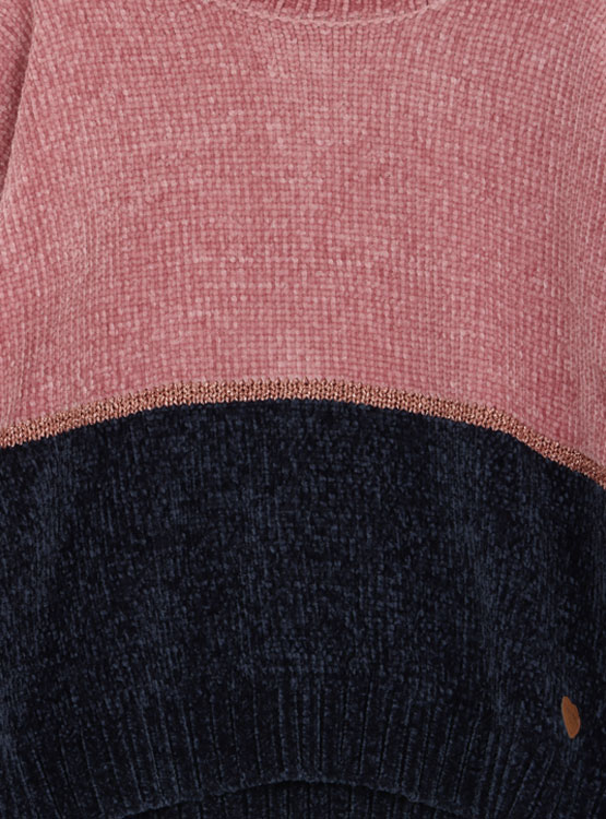 SWEATER HARVEST CHENILLE COLOR BLOCK - 3