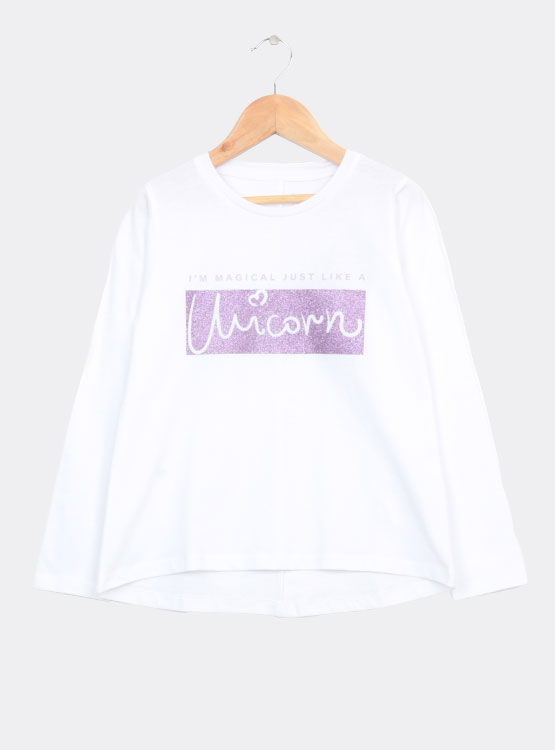 POLERA MANGA LARGA ALGODÓN NIÑA HARVEST PRINT - 1