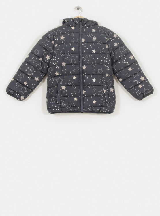 PACK PARKA NIÑA HARVEST ESTAMPADA FORRADA EN CORAL