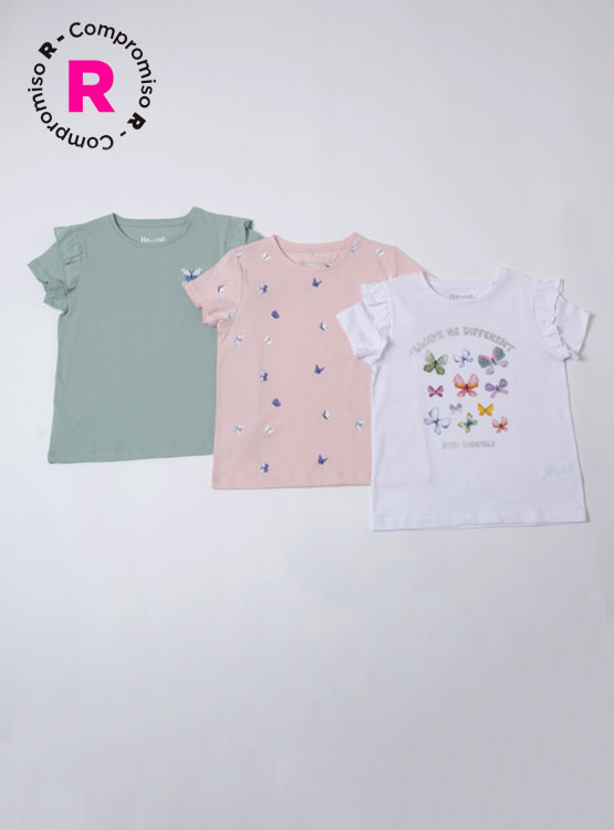 TRIPACK POLERAS MANGA CORTA HARVEST - 1
