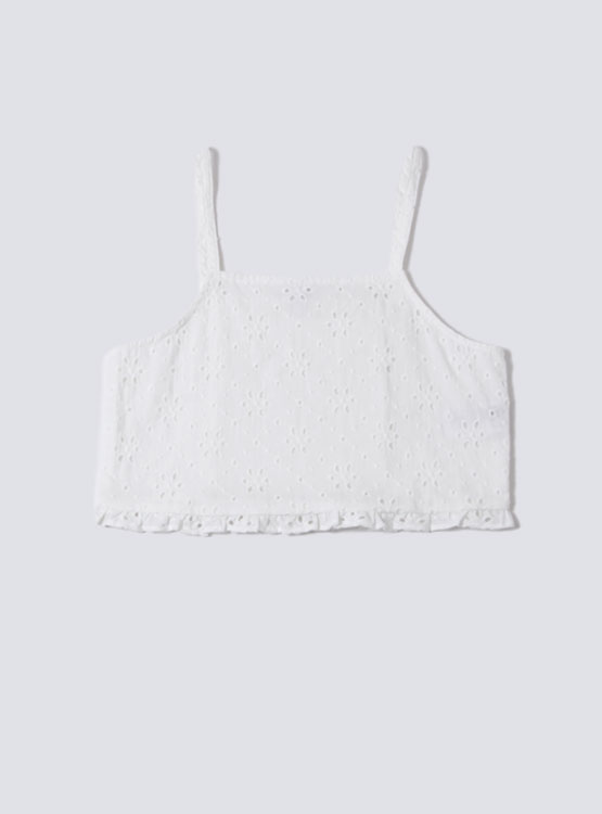 BLUSA SIN MANGAS INDEX BRODERIE - 1