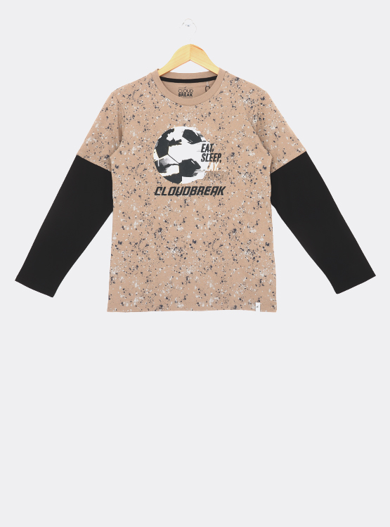 POLERA CLOUDBREAK MANGA LARGA PRINT - 1