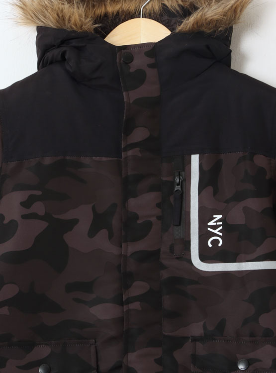 PARKA HARVEST LARGA FORRO CHIPORRO - 3