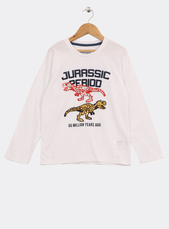 POLERA HARVEST MANGA LARGA LENTEJUELAS