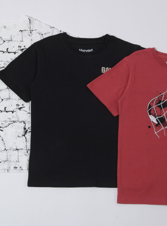 PACK X3 POLERAS MANGA CORTA HARVEST - 3