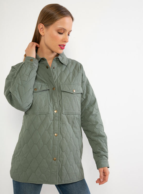 CHAQUETA REGATTA QUILTED CON BOLSILLOS DELANTEROS DE TAPETA Y SNAPS - 2