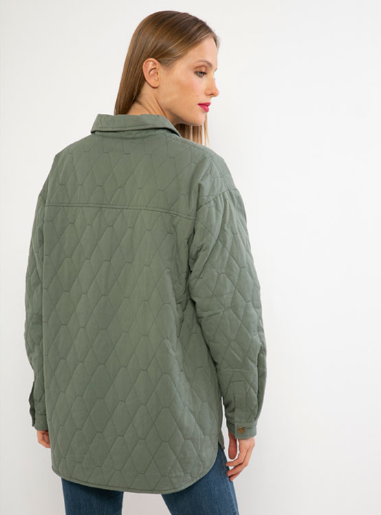 CHAQUETA REGATTA QUILTED CON BOLSILLOS DELANTEROS DE TAPETA Y SNAPS - 3