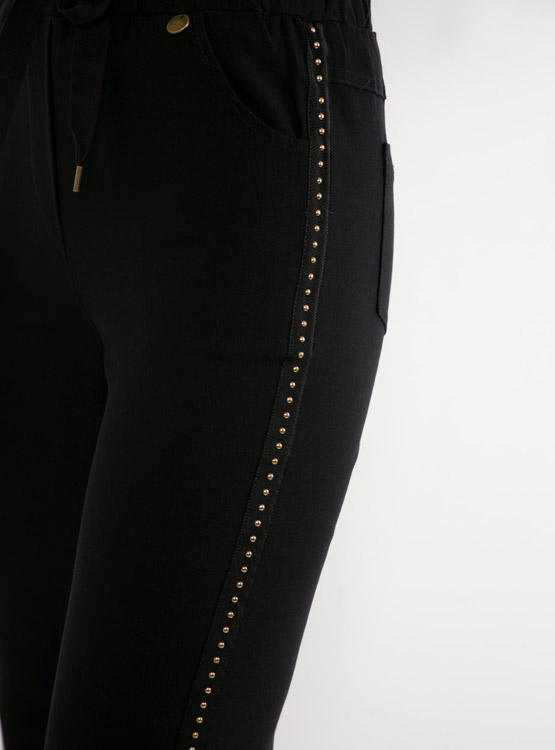 JOGGER REGATTA CON LAZO EN CINTURA ELASTICADO CON TACHAS QUEMADAS - 4