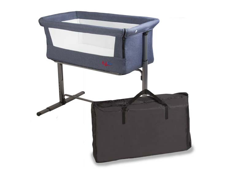 CUNA COLECHO BEBE MYSIDE KIDGO CON BOLSO AZUL BEBESIT - 2