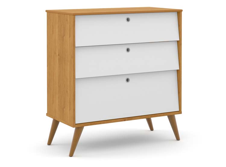 CÓMODA KIDSCOOL GOLD ECOWOOD MADERA BLANCO - 1