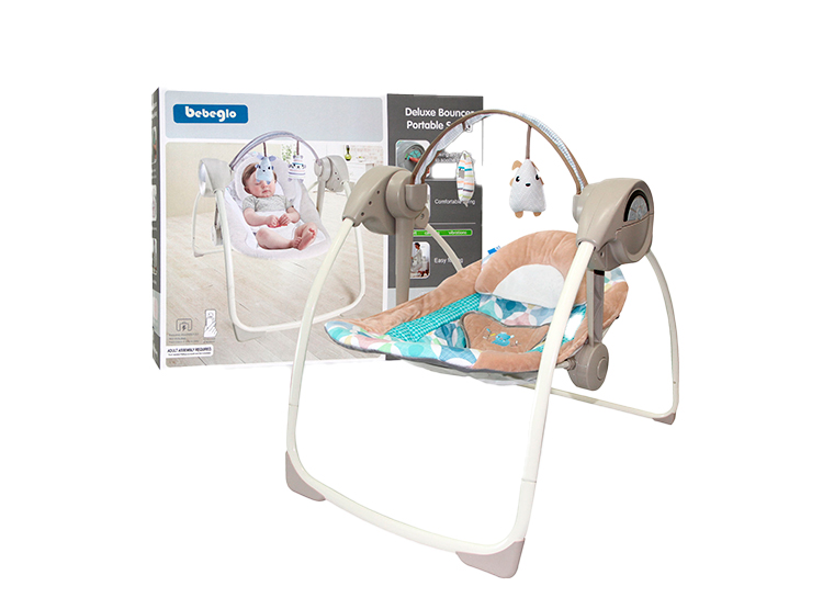 SILLA NIDO MECEDORA BEBEGLO MUSICAL RS-17740 GRIS - 6