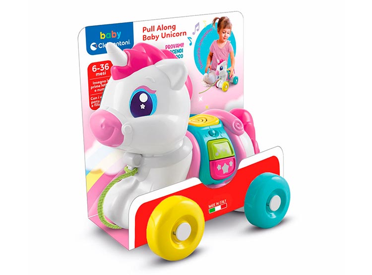JUEGO DE ARRASTRE INTEK BABY UNICORNIO CLEMENTONI - 2