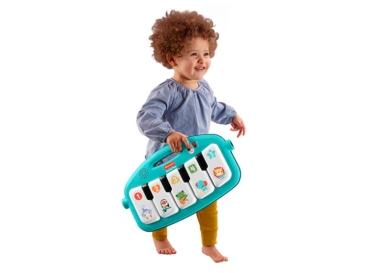 GIMNASIO BEBÉ FISHER PRICE CRECE Y BRILLA PIANO PATADITAS MUSICALES - 5