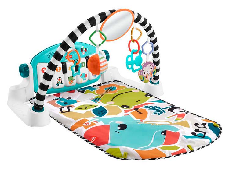 GIMNASIO BEBÉ FISHER PRICE CRECE Y BRILLA PIANO PATADITAS MUSICALES - 1