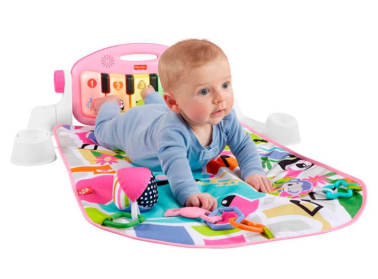GIMNASIO BEBÉ FISHER PRICE CRECE Y BRILLA PIANO PATADITAS MUSICALES - 2