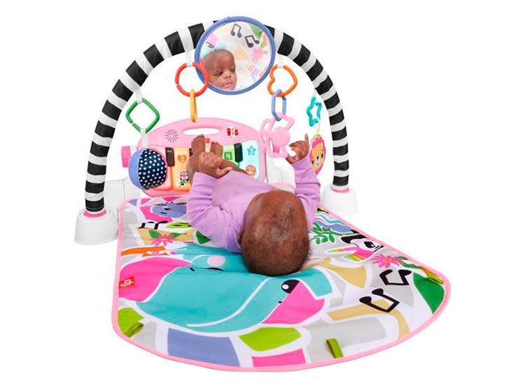 GIMNASIO BEBÉ FISHER PRICE CRECE Y BRILLA PIANO PATADITAS MUSICALES - 5