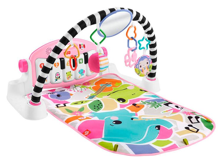 GIMNASIO BEBÉ FISHER PRICE CRECE Y BRILLA PIANO PATADITAS MUSICALES - 1