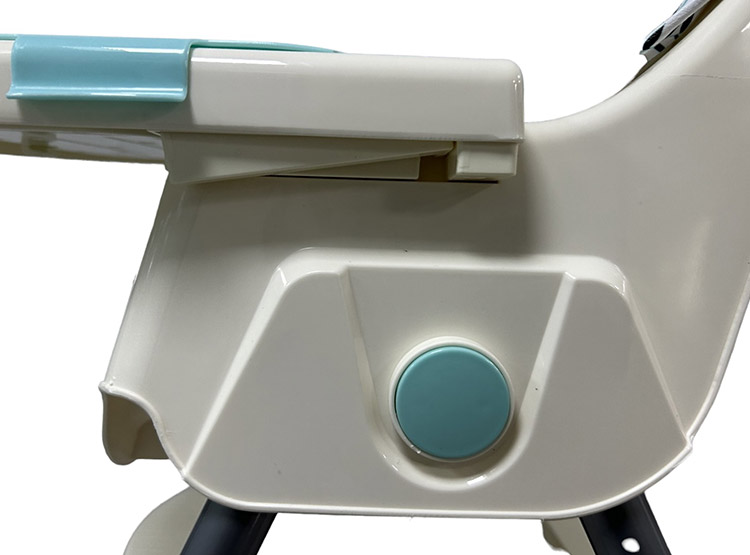 SILLA DE COMER BEBE STEPS PLEGABLE CON RUEDAS GRIS BEBESIT - 8