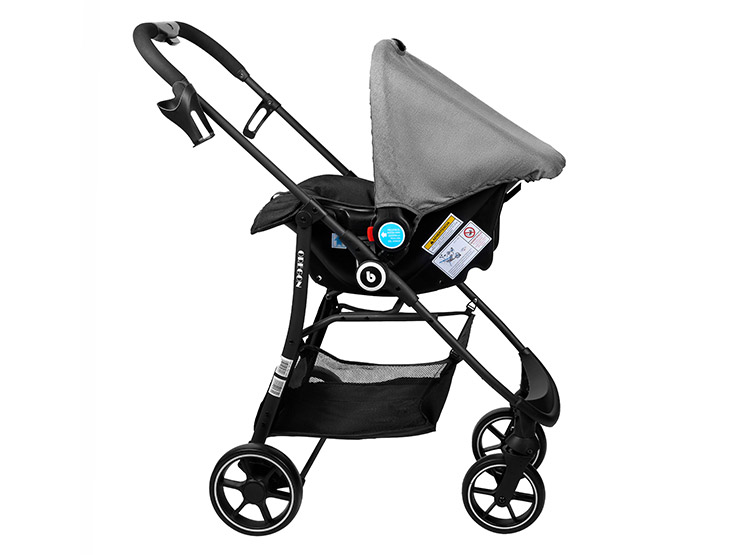 COCHE BEBEGLO TR S ISOFIX OREGON RS-13553 GRIS - 2
