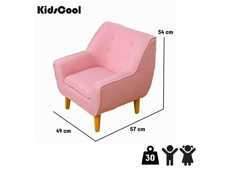 SILLÓN KIDSCOOL INFANTIL MIMO ROSADO - 7