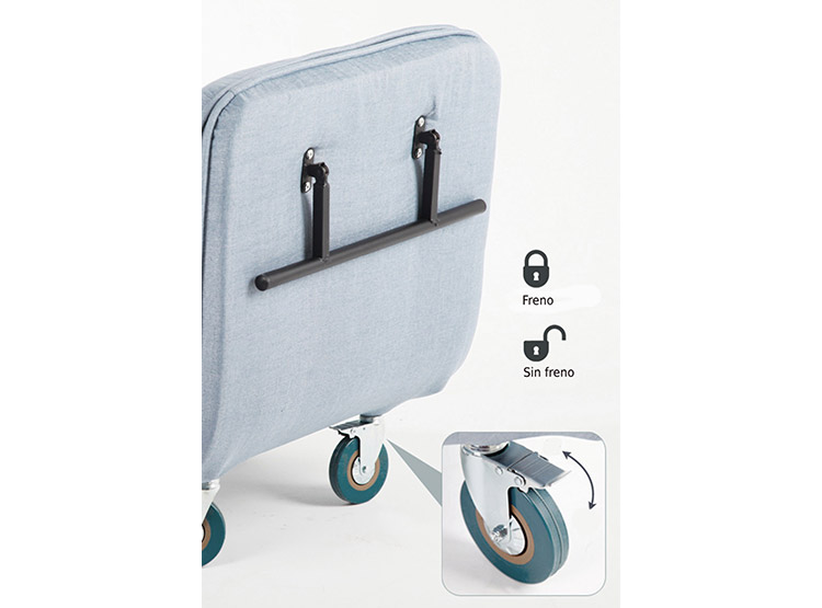 SOFÁ MINI CAMA INFANTIL GRIS - 4