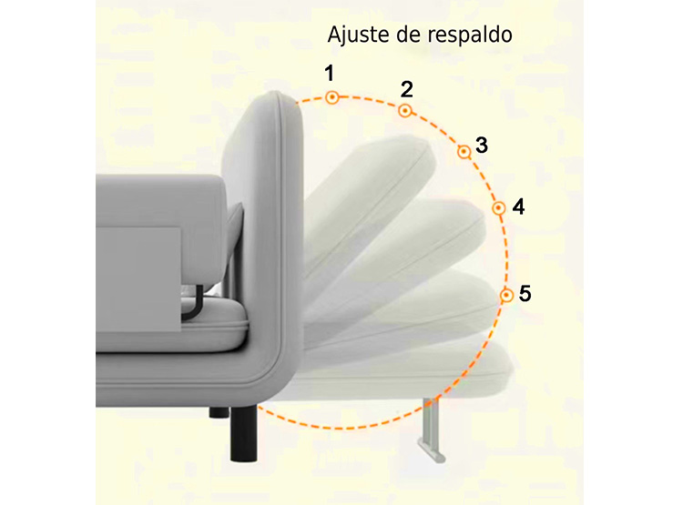 SOFÁ MINI CAMA INFANTIL GRIS - 5