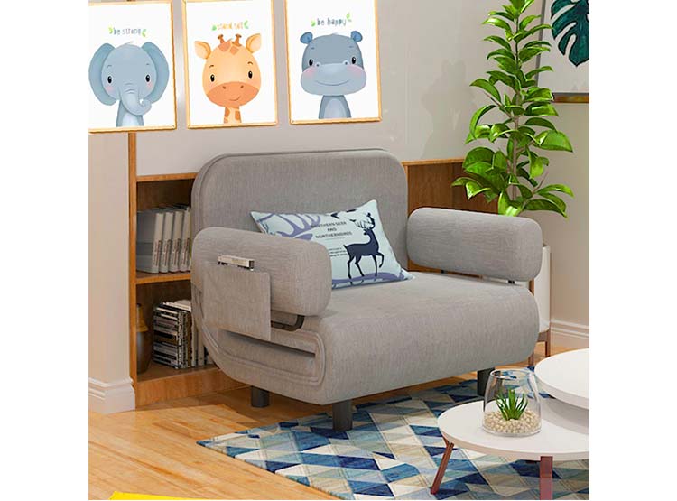 SOFÁ MINI CAMA INFANTIL GRIS - 8