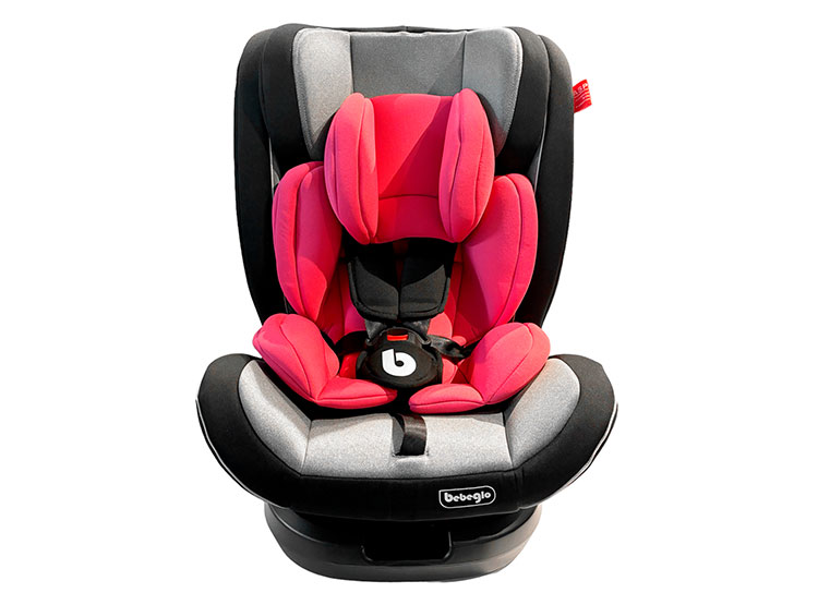 SILLA AUTO BEBEGLO CONVERTIBLE MULTIETAPA ISOFIX 360° RS-3840 (BXS223A) FUCSIA - 2