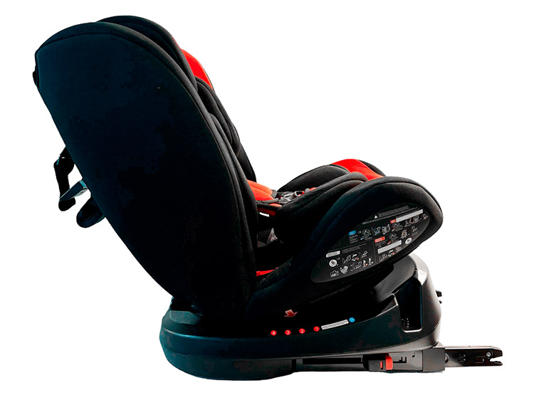 SILLA AUTO BEBEGLO CONVERTIBLE MULTIETAPA ISOFIX 360° RS-3840 (BXS223A) FUCSIA - 4
