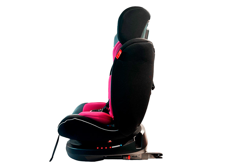 SILLA AUTO BEBEGLO CONVERTIBLE MULTIETAPA ISOFIX 360° RS-3840 (BXS223A) FUCSIA - 6