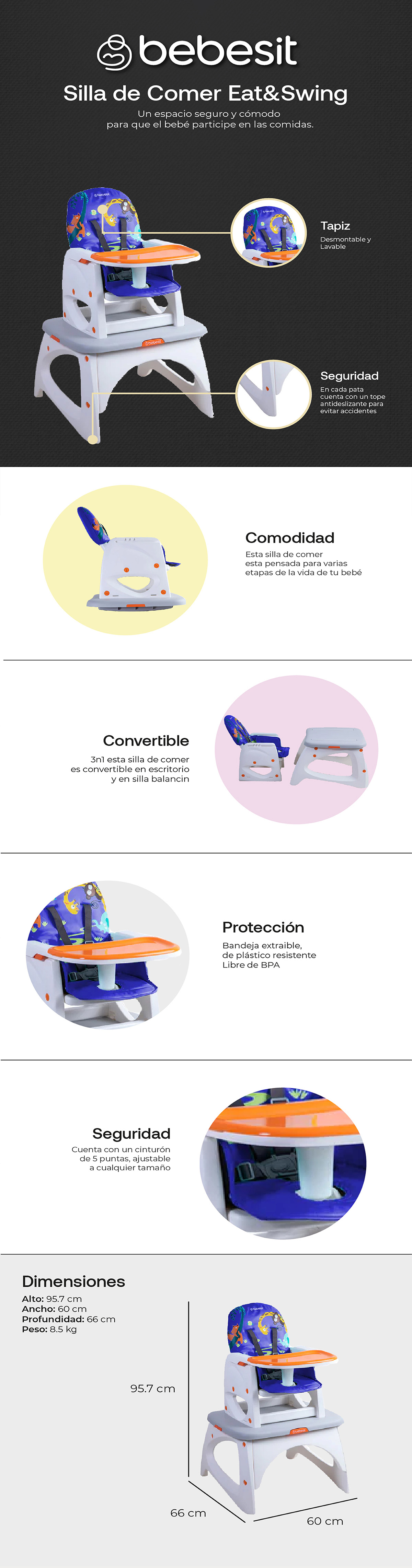 SILLA EAT SWING L AZUL
