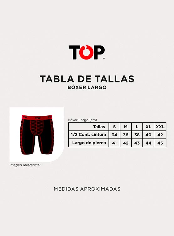BOXER TOP LARGO ALGODÓN PACK 3 UNIDADES - 5