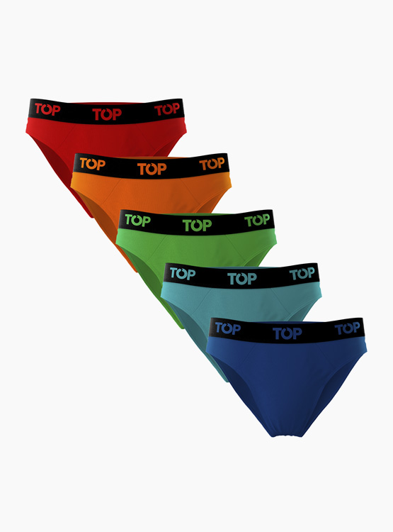 PACK X5 SLIP ALGODÓN HOMBRE TOP MULTICOLOR - 1