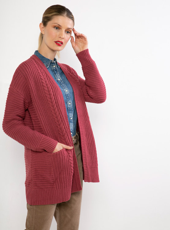 CARDIGAN AZIZ TRENZADO