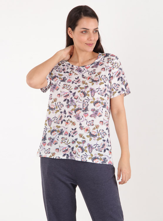 POLERA  AZIZ ESTAMPADA - 2