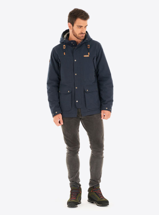 Chaqueta Hombre Tres Cruces Fusion-3 Hoody Jacket Burdeo Lippi