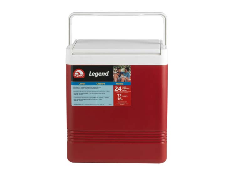 thumbnail image 2 of Igloo Legend 17-Quart Cooler - Red Portable Cooler With Cup Holders & Easy Carry 2 of 11