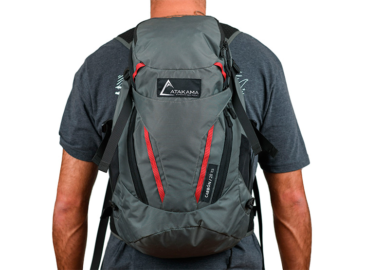 MOCHILA PLEGABLE CARBON GRIS 28LT ATAKAMA - 4