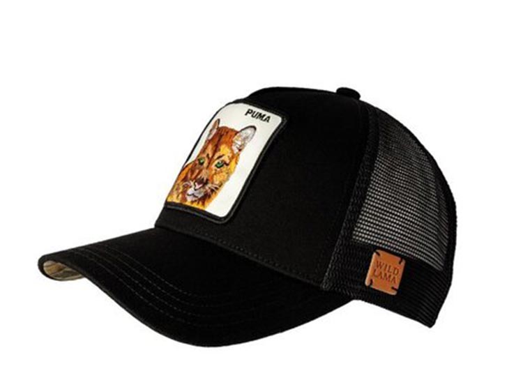 JOCKEY WILD LAMA ANIMAL TRUCKER PUMA ALGODÓN ORGÁNICO NEGRO - 2