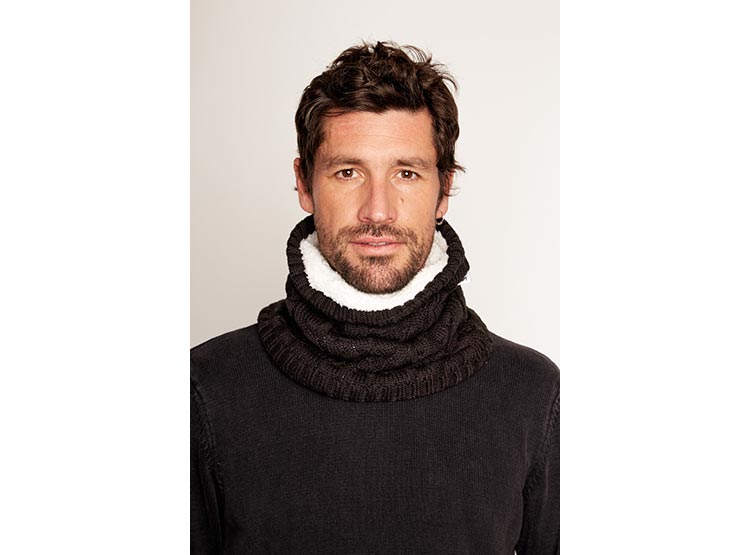 BANDANA WILD LAMA NECKWARMER RECICLADO NEGRO - 2