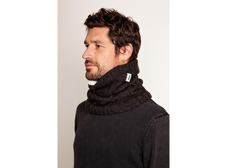 BANDANA WILD LAMA NECKWARMER RECICLADO NEGRO - 3