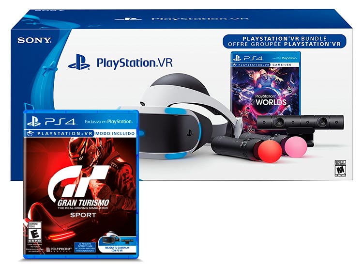 KIT SONY PLAYSTATION VR + GRAN TURISMO: SPORT