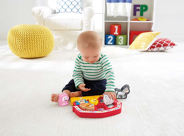 JUGUETE DE ESTIMULACION FISHER PRICE ROMPECABEZA LNL LRL FARM ANIMALES - 2