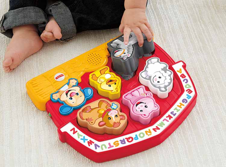 JUGUETE DE ESTIMULACION FISHER PRICE ROMPECABEZA LNL LRL FARM ANIMALES - 4