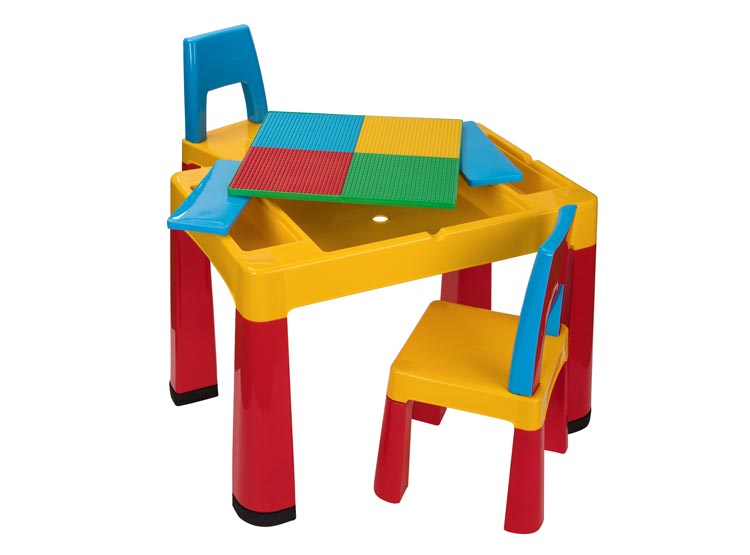 JUEGO DE MESA KIDSCOOL CON 2 SILLAS MULTICOLOR - 1