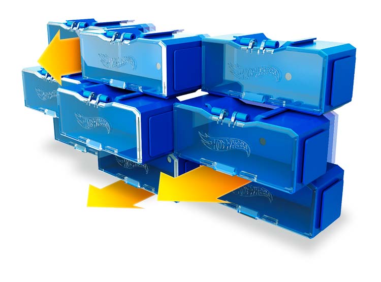 SET AUTOS HOT WHEELS MODULO 28 PIEZAS - 2